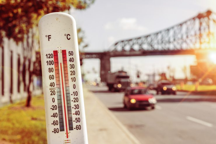 Nella città di Montreal fa sempre più caldo in estate