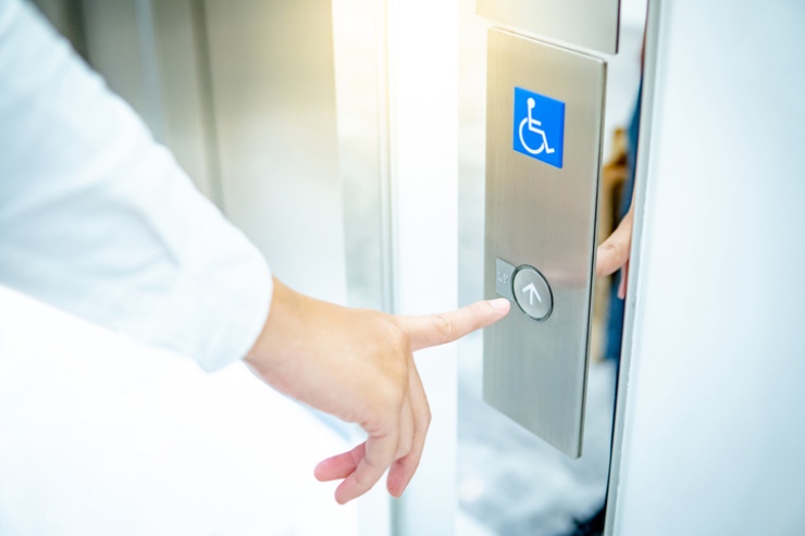 Un ascensore per disabili