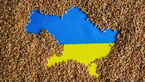 Mappa dell'Ucraina in cereali