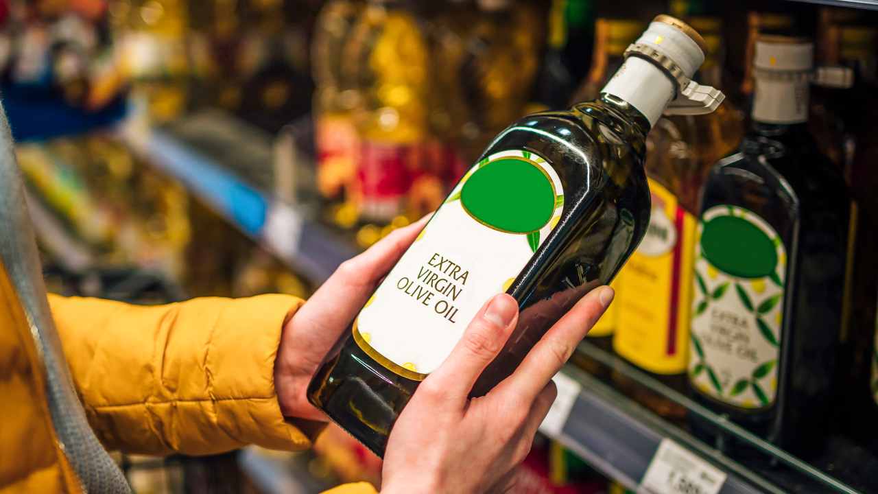 Olio d'oliva al supermercato