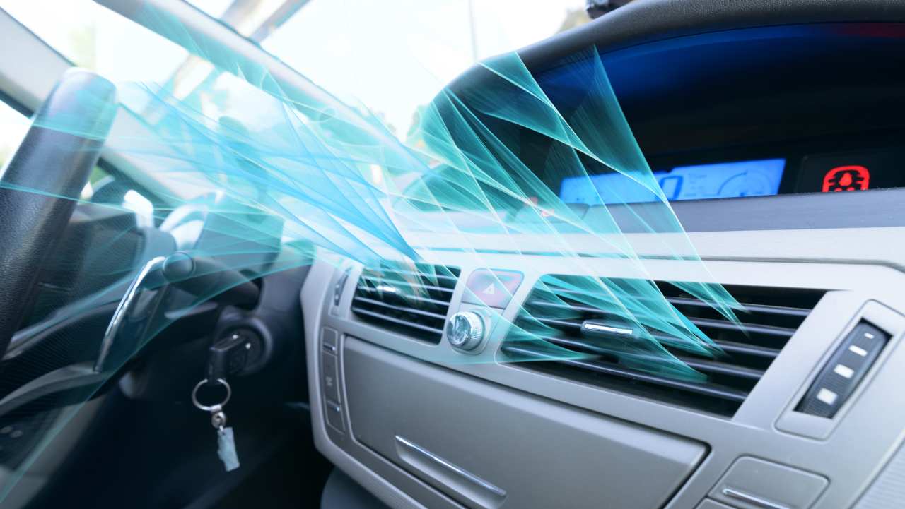 Sistema di ventilazione in un'auto