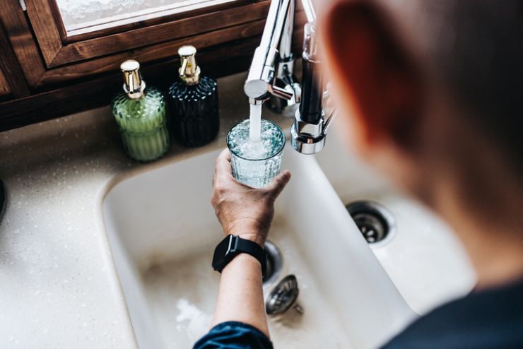 Acqua filtrata dal rubinetto