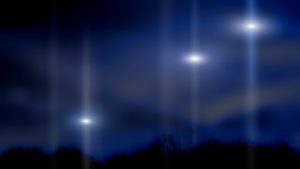 Luci incandescenti nel cielo