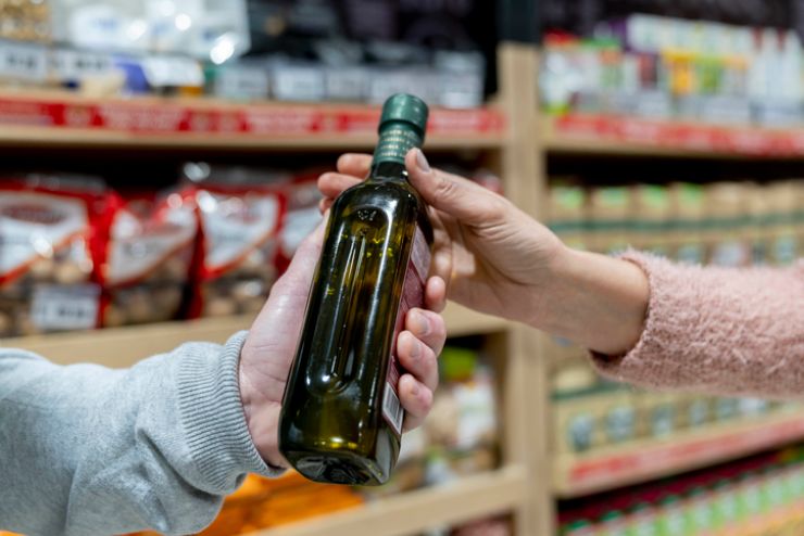 Olio d'oliva al supermercato